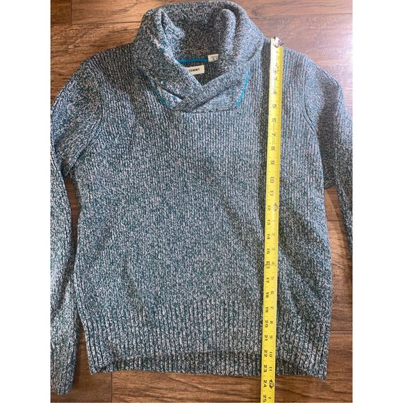 Women’ Tommy Hilfiger Cowl Neck Sweater Heather Green - Picture 4 of 6